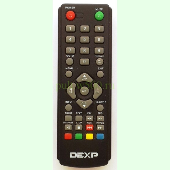 Пульт DEXP AB-115, AB-116, HD7789P (DVB-T2) аналог
