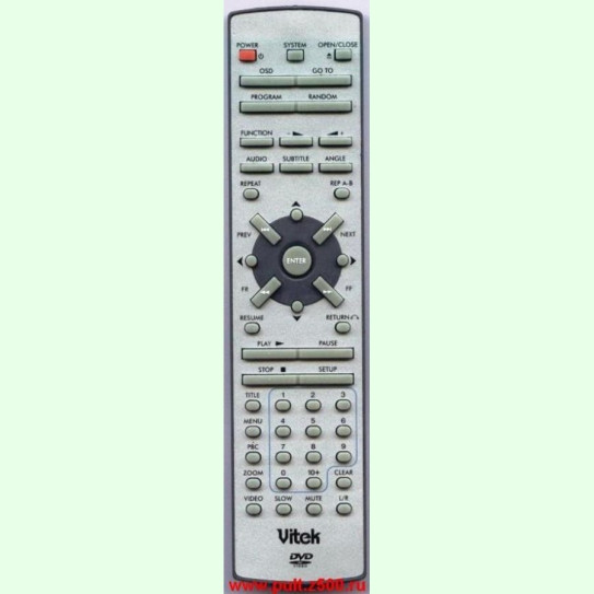 Пульт VITEK (DVD VT-4013) аналог
