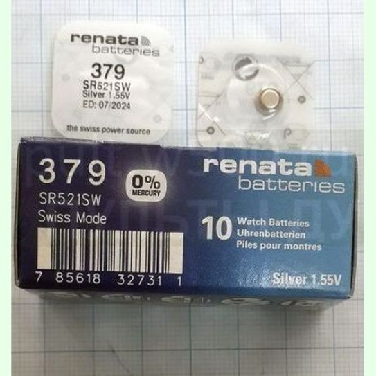 Батарея Ч. AG 0, 379, SR521SW Renata ( 10 в кор. ) (1BL)