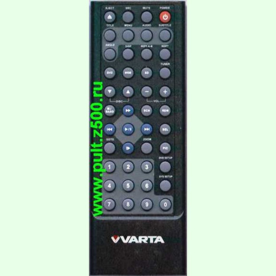 Пульт VARTA WM9312T (DVD магнитола V-AVM651F) HUA
