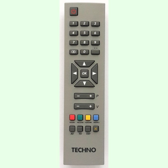 Пульт TECHNO RC-1241 серый (TV) оригинал