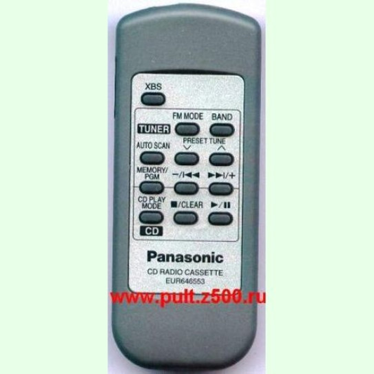 Пульт Panasonic EUR646553 ( CD RADIO CASSETTE ) оригинал