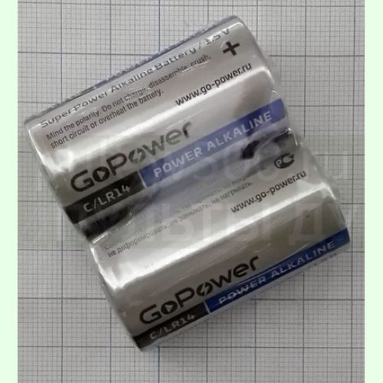Батарея LR14, C GoPower (2SH)