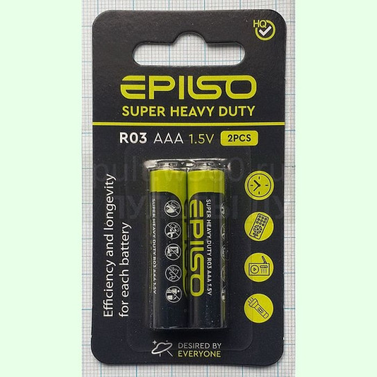 Батарея R03, AAA  EPILSO ( 48 в кор. ) ( 2 Small BL )