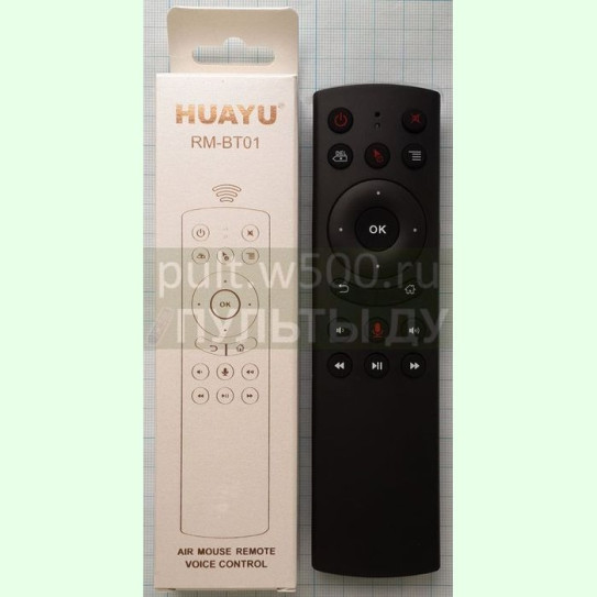 Аэромышь c голосовым управлением RM-BT01 ( Air Mouse для Android TV Box, PC ) HUAYU