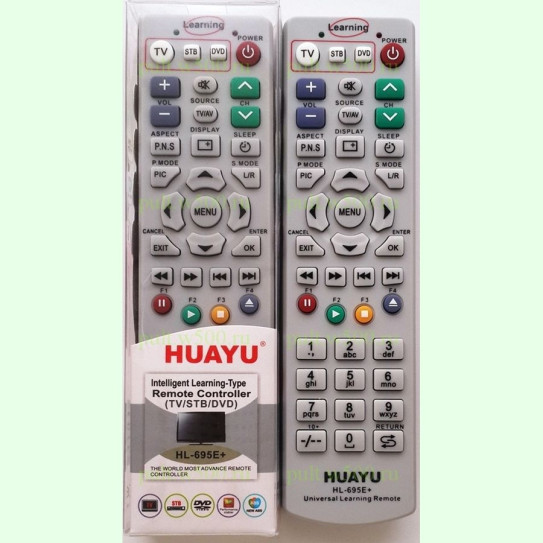 Пульт HUAYU HL-695E+ (Обучаемый TV.DVD.STB)