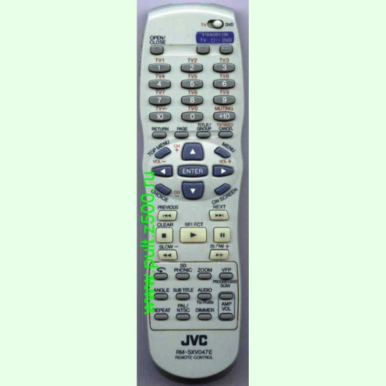 Пульт JVC RM-SXV047E (DVD) аналог Changer