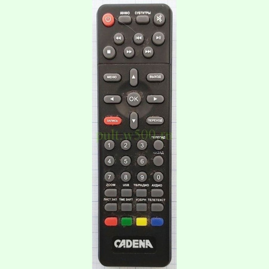Пульт CADENA CDT-1671S (DVB-T2) аналог
