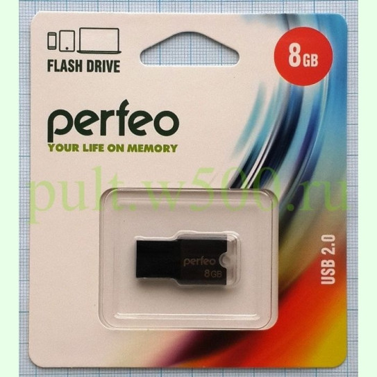 USB Флэш-Накопитель  8GB M01 чёрный (  Perfeo PF-M01B008 )