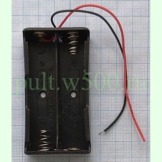 Батареечный отсек ET 18650 2S1P-W ( на 2 аккум. с проводами )