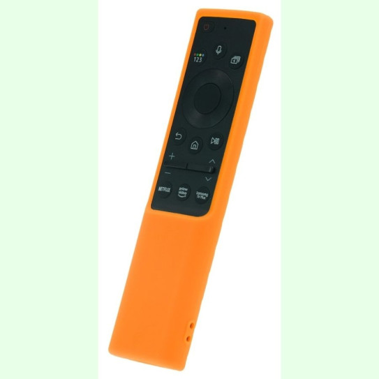 Чехол для пульта силиконовый ( ClickPdu H07 оранжевый для SAMSUNG BN59-01357H и др. )