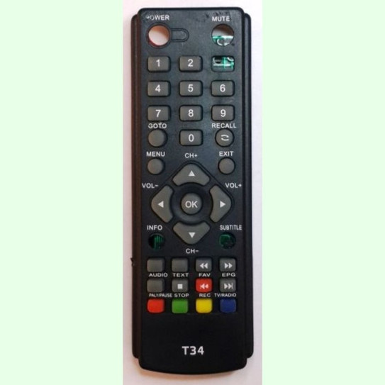 Пульт SIGNAL СИГНАЛ T34 короткий (DVB-T2) аналог