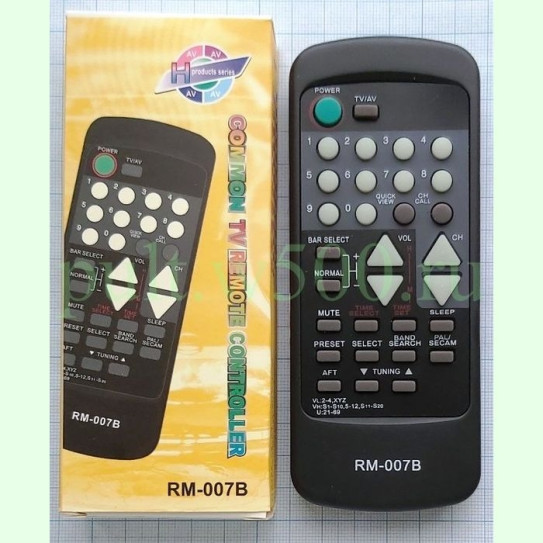 Пульт ORION RM-007B (TV унив.корпус 67090) SG