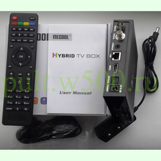 Андроид, DVB-T2, DVB-S2, DVB-C  - комби ТВ приставка, Android TV BOX, 2GB/16 GB ( MECOOL  KII PRO  S905D )