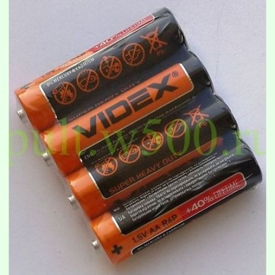 Батарея R6, AA  VIDEX ( 60 в кор. ) (4 SHRINK)