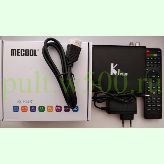 Андроид, DVB-T2, DVB-S2, DVB-C  - комби ТВ приставка, Android TV BOX, 1GB/8 GB ( MECOOL  KI PLUS  S905D )