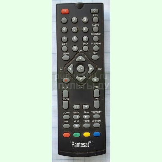 Пульт Pantesat HD-3820 T2 (DVB-T2) аналог