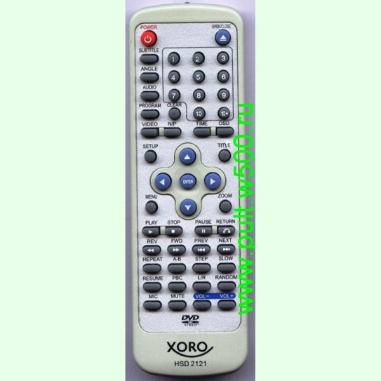 Пульт XORO HSD 2121(DVD)аналог IRC