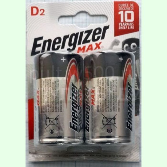 Батарея LR20, D  ENERGIZER Max  (2BL)