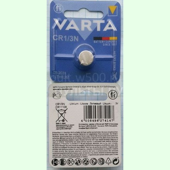 Батарея CR1/3N, K58L VARTA ( Made in Japan ) (3 V) (1BL)