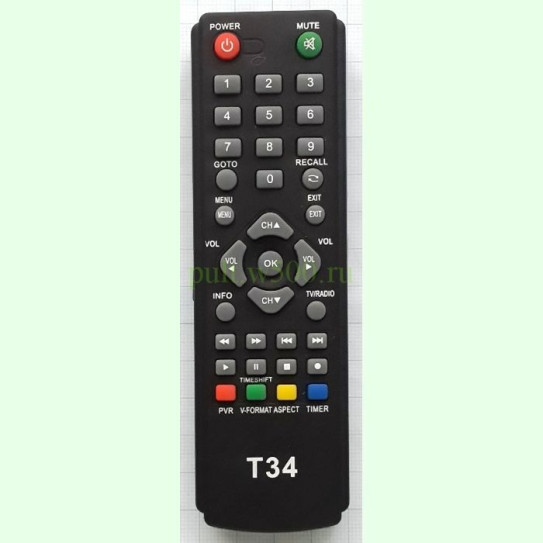 Пульт SIGNAL СИГНАЛ T34 длинный ( DVB-T2 ) аналог
