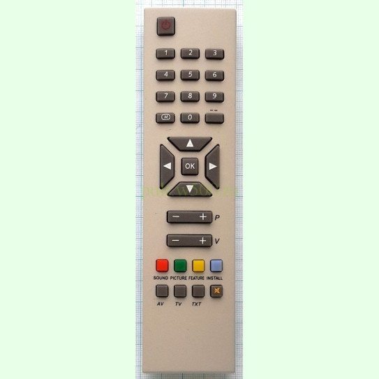 Пульт VESTEL RC-1241 Techho (TV TS-1405 ) как оригинал