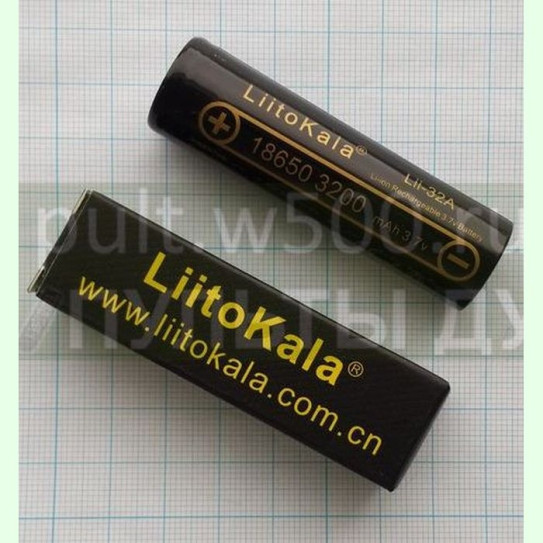 Аккумулятор 18650, 3200mAh, высокотоковые  32A, LiitoKala ( 1 в кор. + двойная кор. )