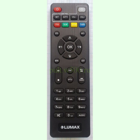 Пульт LUMAX DV3215HD, DV4205HD, DV4207HD (DVB-T2) аналог