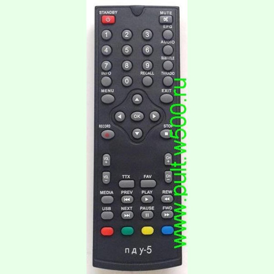 Пульт ORIEL  ПДУ-5 Tesler (DVB-T2  301) HUAYU