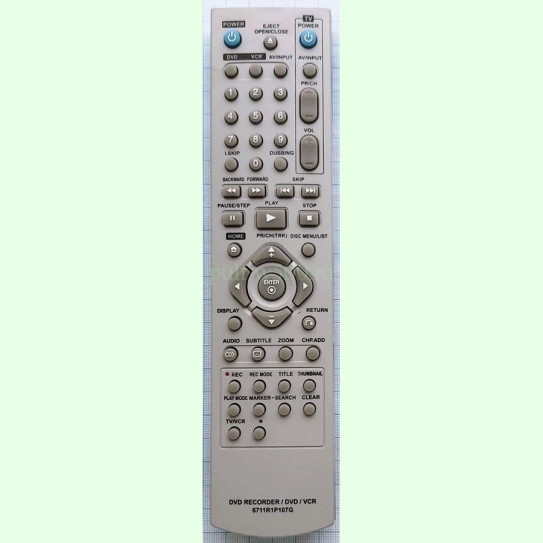 Пульт LG 6711R1P107G (DVD R - VCR комби ) HUAYU