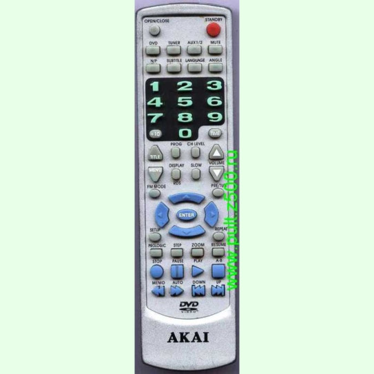 Пульт AKAI KT-8999 (DVD театр) аналог Changer