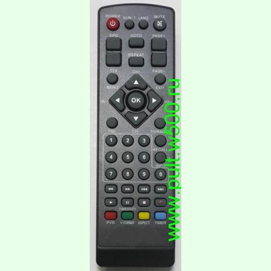 Пульт KASKAD VA2107HD, VA2206HD (DVB-T2) HUAYU