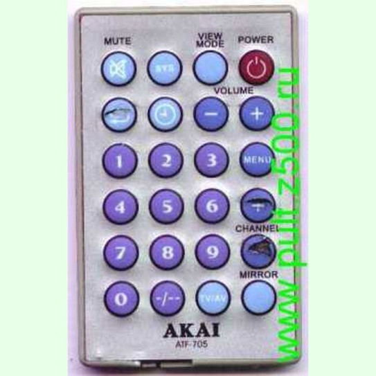 Пульт AKAI ATF-705 (TV авто) аналог Changer