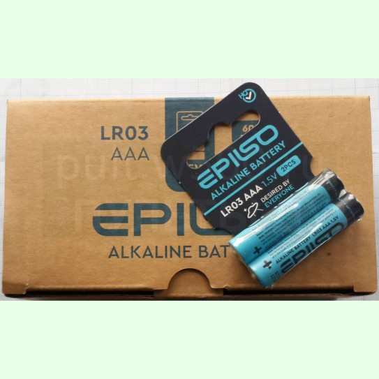 Батарея LR03, AAA  EPILSO ( 60 в кор. ) (2 SHRINK CARD)
