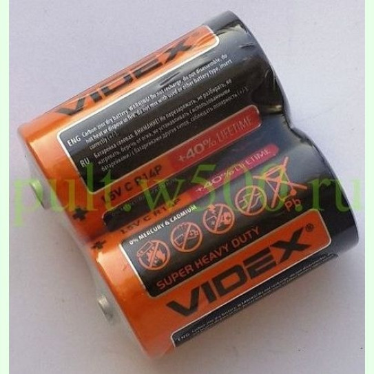 Батарея R14, C VIDEX (2 SHRINK)