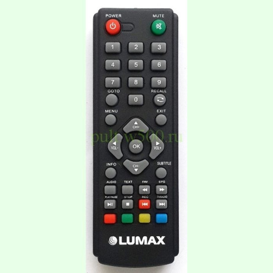 Пульт LUMAX DV1106HD (DVB-T2) аналог