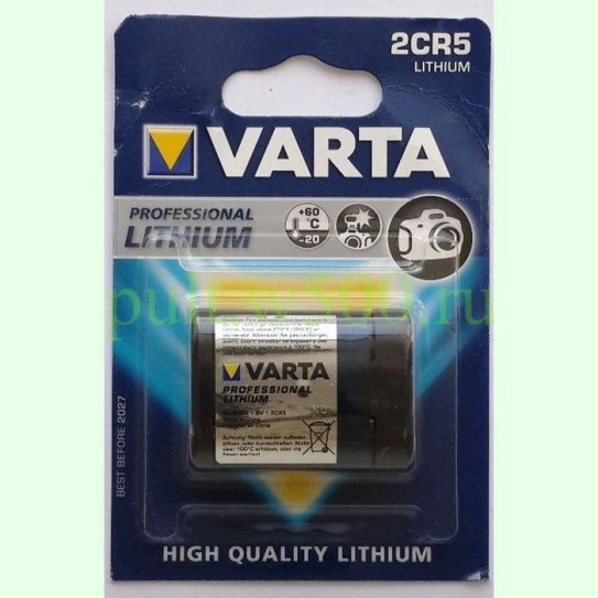 Батарея 2CR5, 2CR5B1A, 2CR-5L,  6V  VARTA  (1BL)