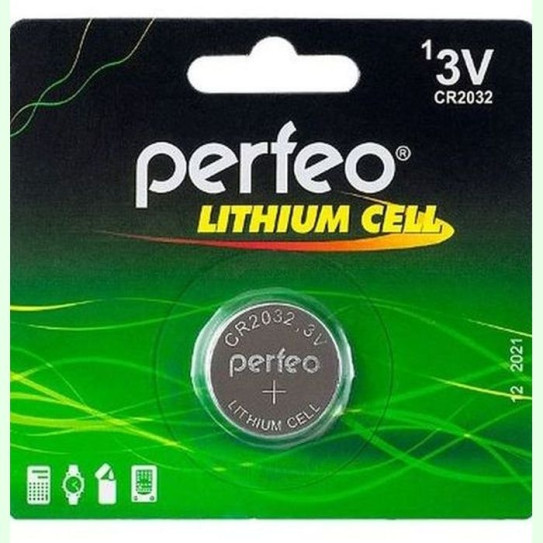 Батарея CR2032 Perfeo (1BL)