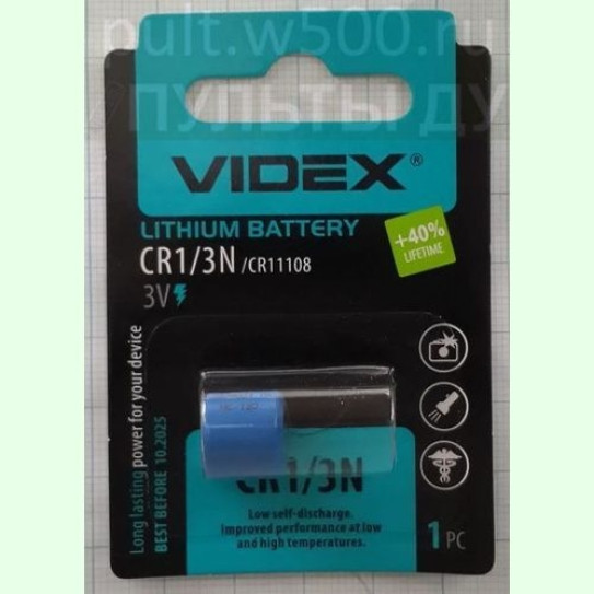 Батарея CR1/3N, K58L VIDEX (3 V) (1BL)