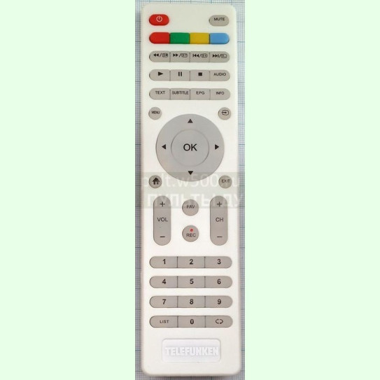 Пульт TELEFUNKEN TF-LED32S39T2S (VAR1), TF-LED32S52T2S с домиком ( Mystery MTV-3229LTA2 ) белый ( LCD  )  оригинал