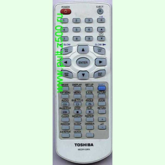 Пульт TOSHIBA MEDR120RX (TV-DVD комби) аналог Changer