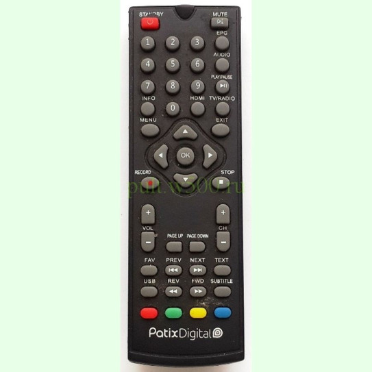 Пульт PatixDigital PT-100  (DVB-T2) аналог