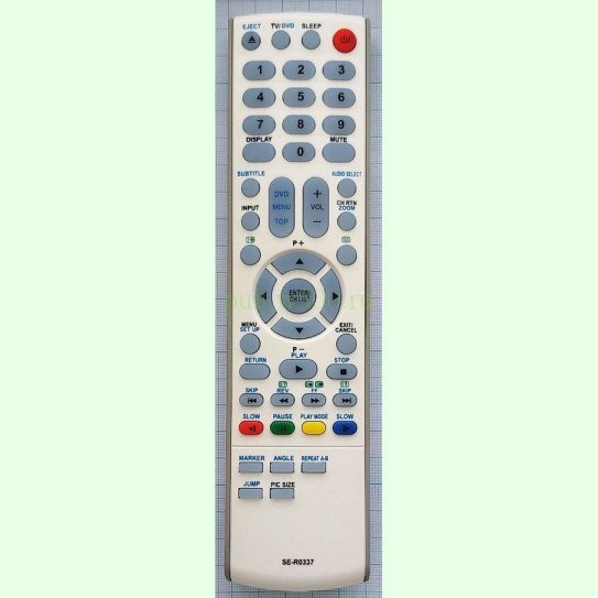 Пульт TOSHIBA SE-R0337 белый (TV-DVD комби ) HUAYU
