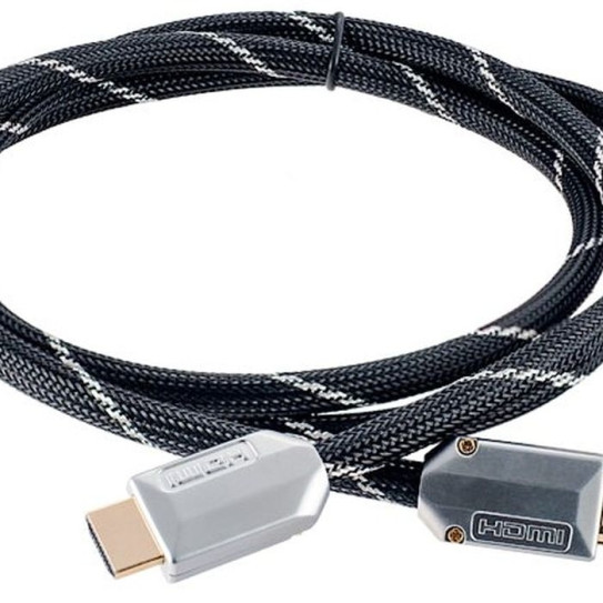 Шнур HDMI "шт" - HDMI "шт"  1.5м   нейлон, метал. разъем PERFEO (H1203)