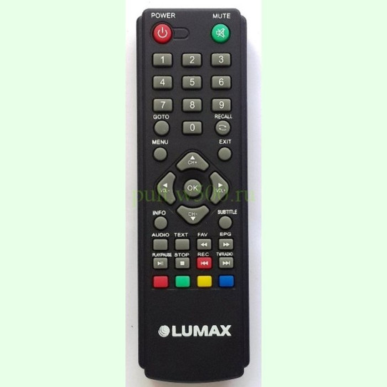 Пульт LUMAX DV1101HD (DVB-T2) аналог