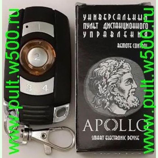 Пульт Apollo M NEW ( универсальный 4 канальный брелок 433,92 / 418 / 868,3 / 86,35 / 384-400 / 286-365 МГц )