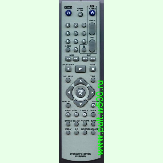 Пульт LG 6711R1P070C (DVD караоке DGK585XB ) HUAYU
