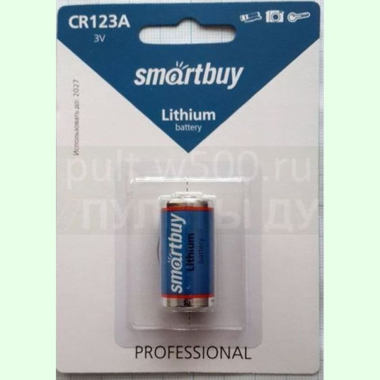 Батарея CR123A SMARTBUY ( 12 в кор. ) (1BL)
