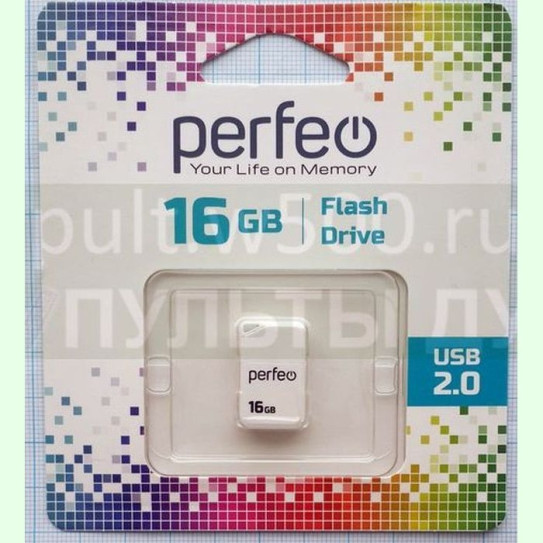 USB Флэш-Накопитель 16GB M03 белый ( Perfeo PF-M03W016 )