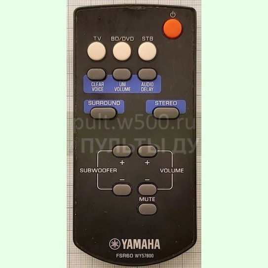 Пульт YAMAHA FSR60 WY57800 (AV RECEIVER ) аналог Changer